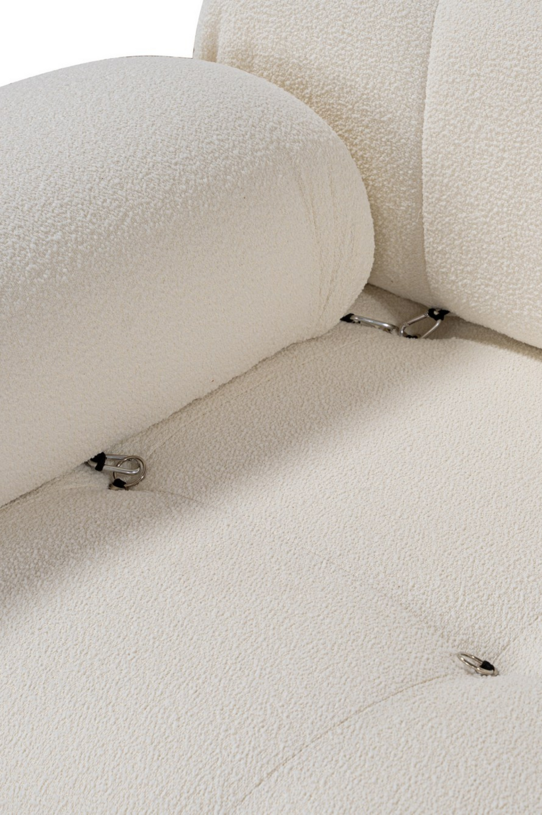 Bubble 3-seters Divansofa White Bouclé