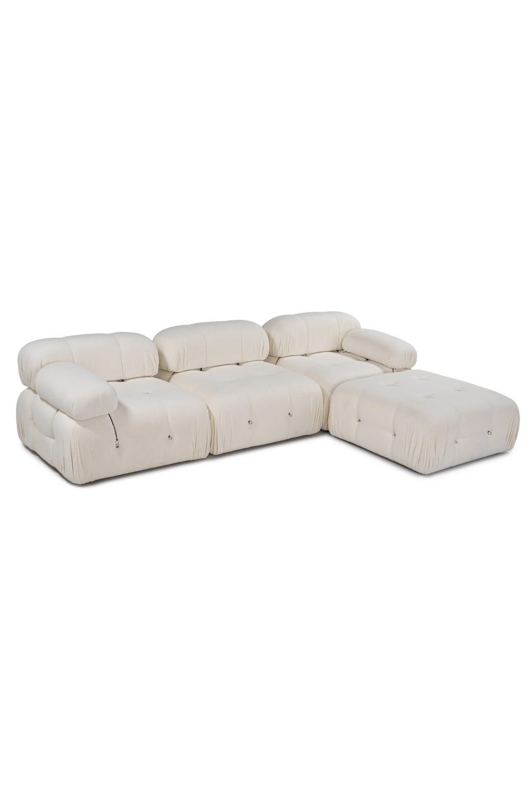 Bubble 3-seters Divansofa White Bouclé