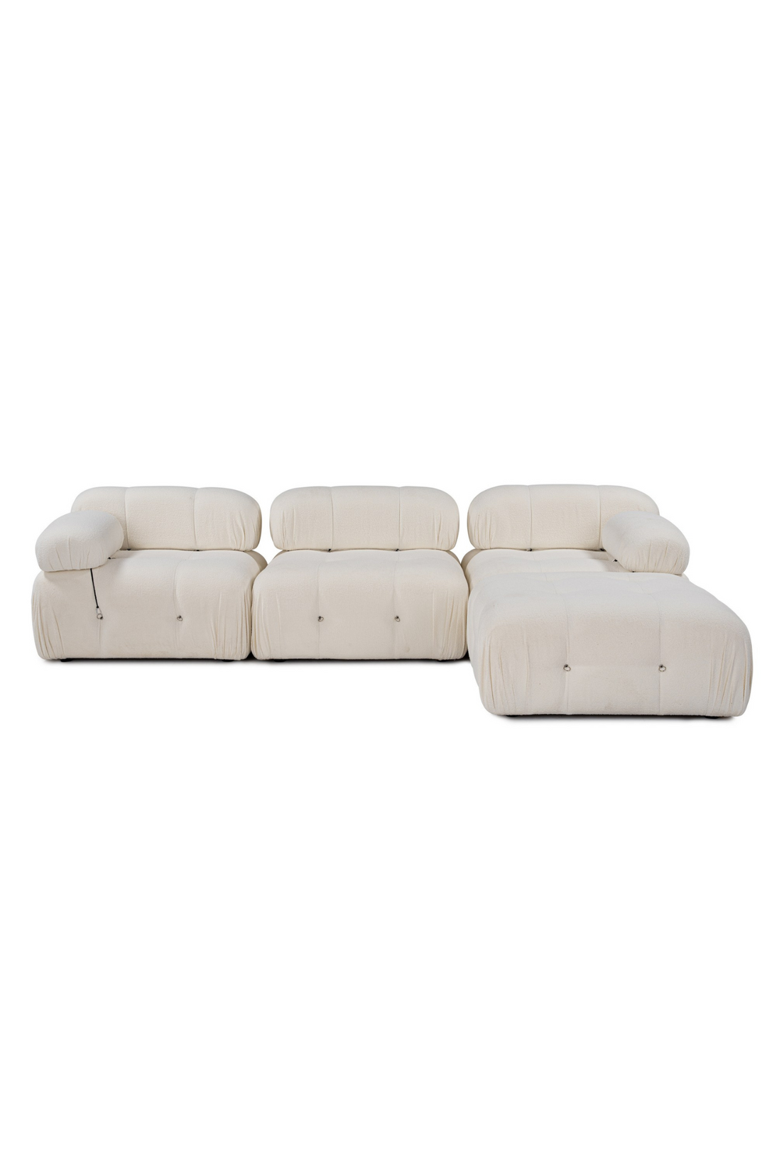 Bubble 3-seters Divansofa White Bouclé
