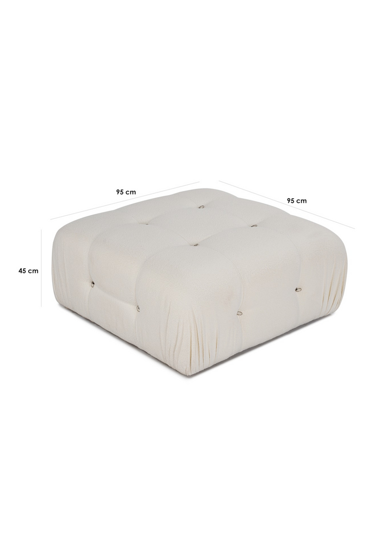 Bubble 3-seters Divansofa White Bouclé