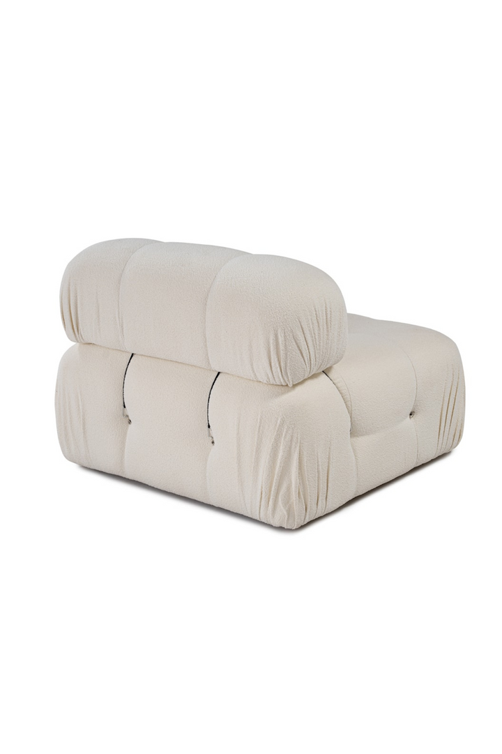 Bubble 3-seters Divansofa White Bouclé