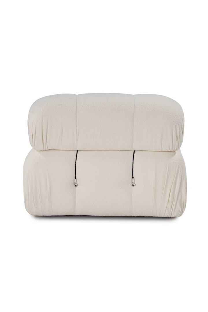 Bubble 3-seters Divansofa White Bouclé