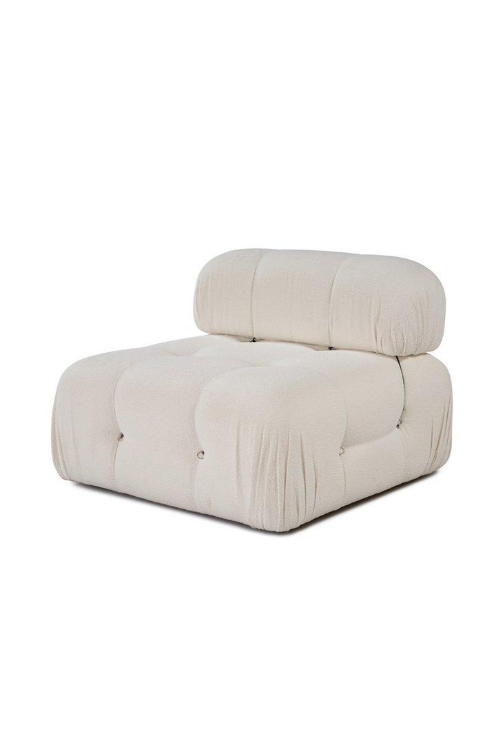 Bubble 3-seters Divansofa White Bouclé