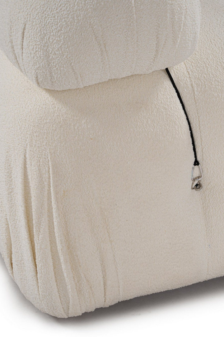 Bubble 3-seters Divansofa White Bouclé